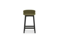 - Hyg Barstool 65 cm Front Upholstery Olive & Black Oak^Normann Copenhagen Hot