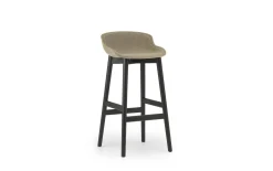 - Hyg Barstool 75 cm Front Upholstery Sand & Black Oak*Normann Copenhagen New