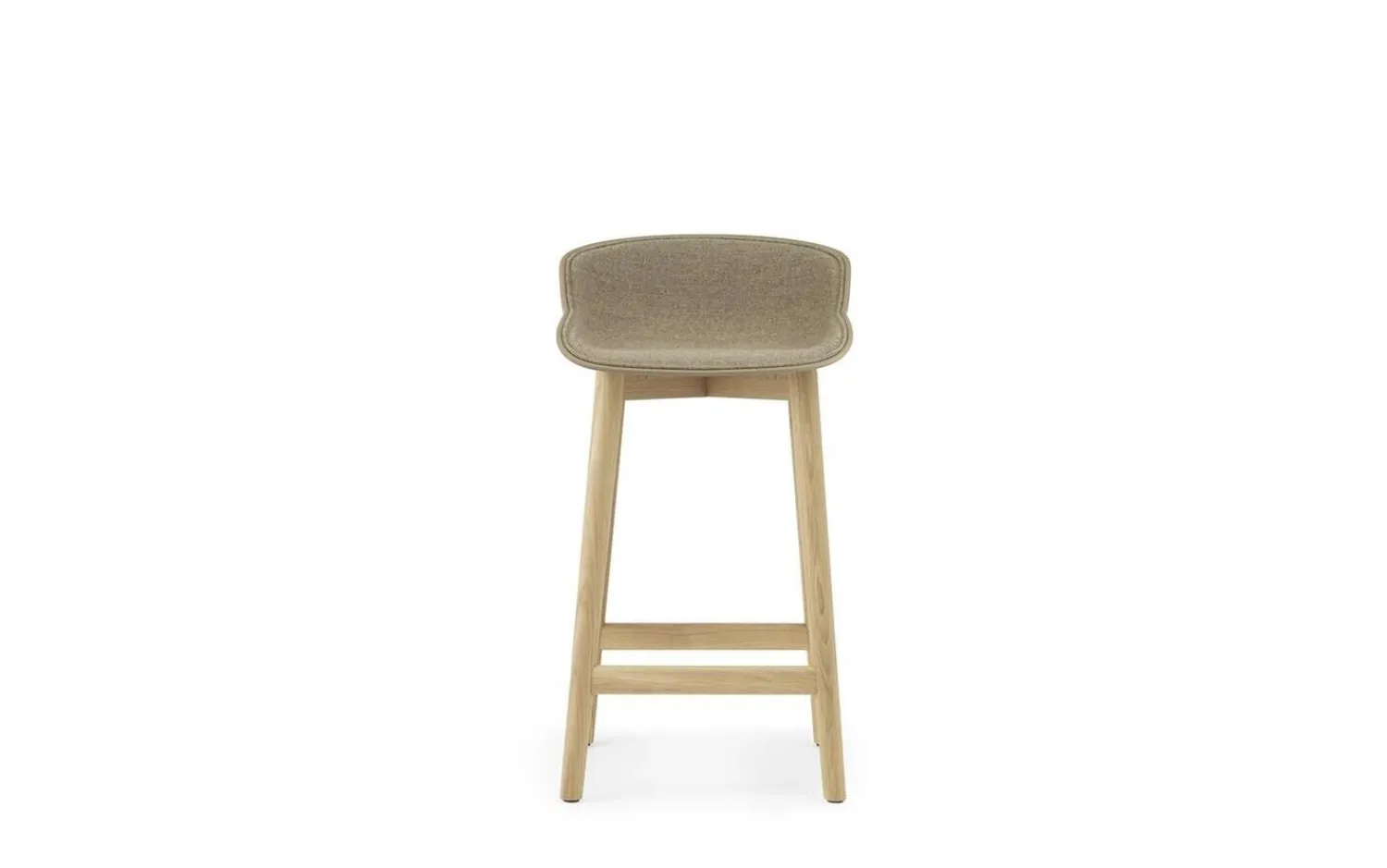 - Hyg Barstool 65 cm Front Upholstery Sand & Oak^Normann Copenhagen Outlet