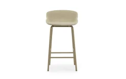 - Hyg Barstool 65 cm Full Upholstery Sand Steel^Normann Copenhagen