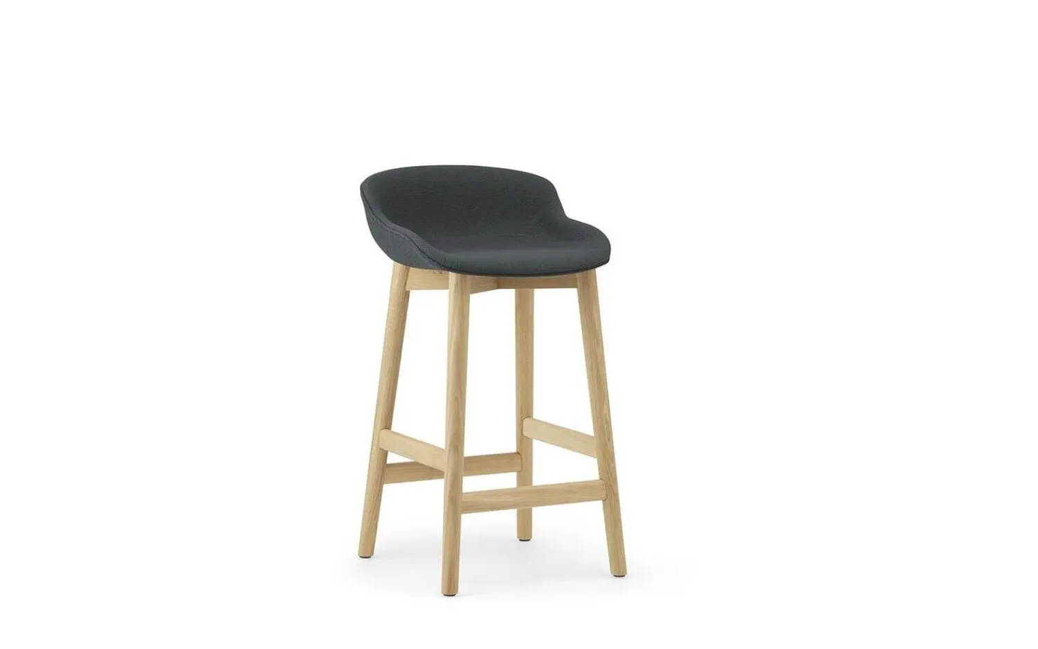 - Hyg Barstool 65 cm Full Upholstery Oak*Normann Copenhagen New