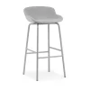 - Hyg Barstool 75 cm Full Upholstery Grey Steel^Normann Copenhagen New