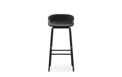 - Hyg Barstool 75 cm Full Upholstery Black Steel^Normann Copenhagen Outlet