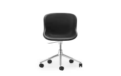 - Hyg Chair Swivel 5W Gas Lift Full Upholstery Alu^Normann Copenhagen