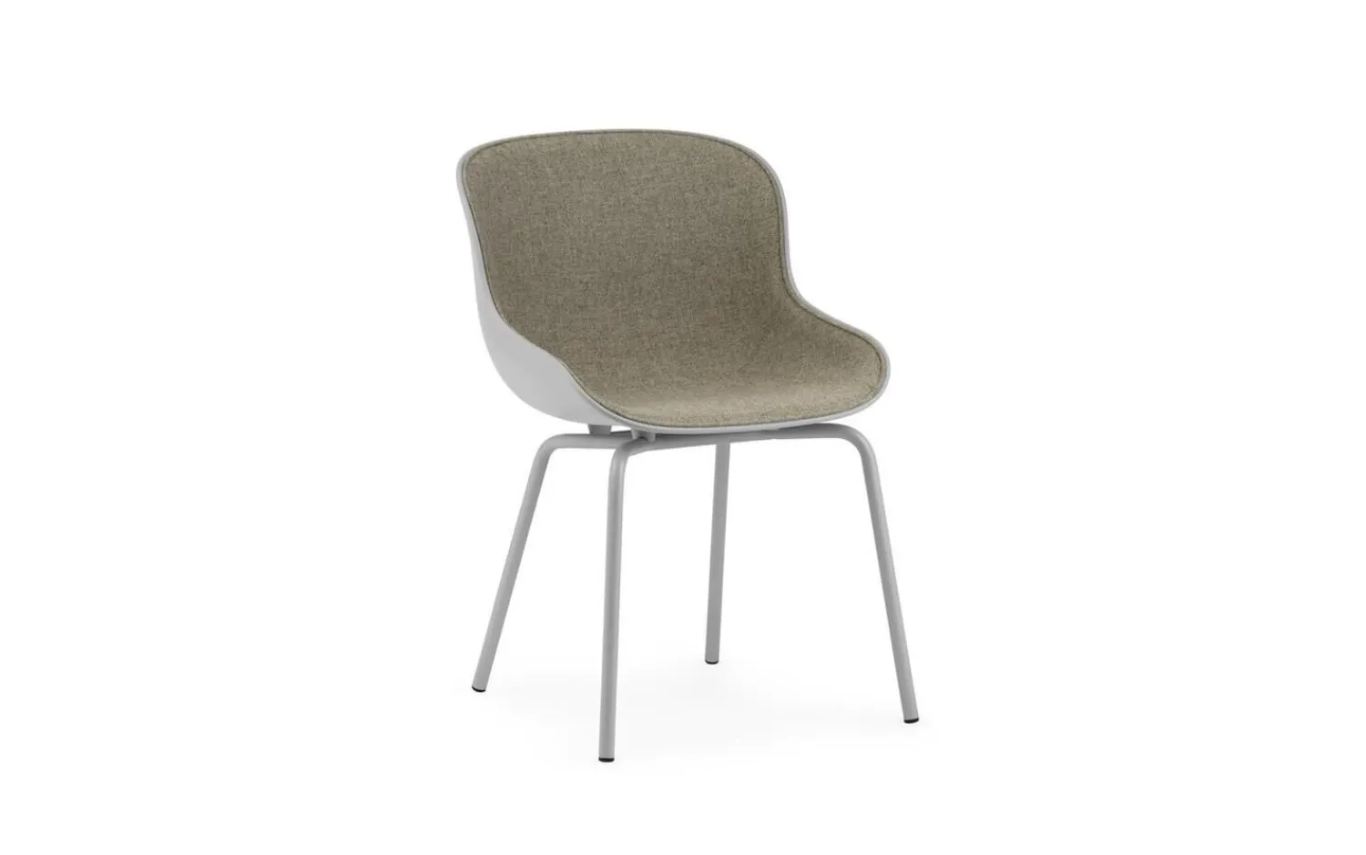 - Hyg Chair Front Upholstery Grey & Grey Steel^Normann Copenhagen