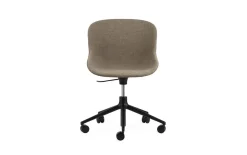 - Hyg Chair Swivel 5W Gas Lift Full Upholstery Black Alu*Normann Copenhagen