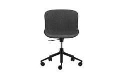 - Hyg Chair Swivel 5W Gas Lift Front Upholstery Black & Black Alu*Normann Copenhagen Sale