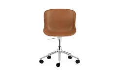 - Hyg Chair Swivel 5W Gas Lift Front Upholstery White & Alu*Normann Copenhagen Discount