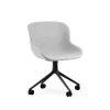 - Hyg Chair Swivel 4W Full Upholstery Black Alu*Normann Copenhagen