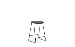 - Just Barstool 65 cm Full Upholstery Black Steel^Normann Copenhagen New