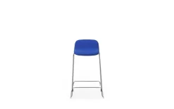- Just Barstool 65 cm w. back Full Upholstery Chrome*Normann Copenhagen Outlet