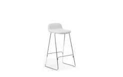 - Just Barstool 75 cm w. back Full Upholstery Chrome*Normann Copenhagen Best