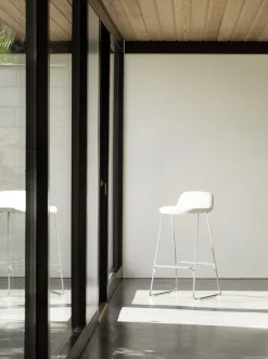 - Just Barstool 75 cm w. back Full Upholstery Chrome*Normann Copenhagen Best