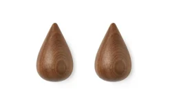 - knage - Dropit Hooks Large - Valnød - 2 styk*Normann Copenhagen Outlet