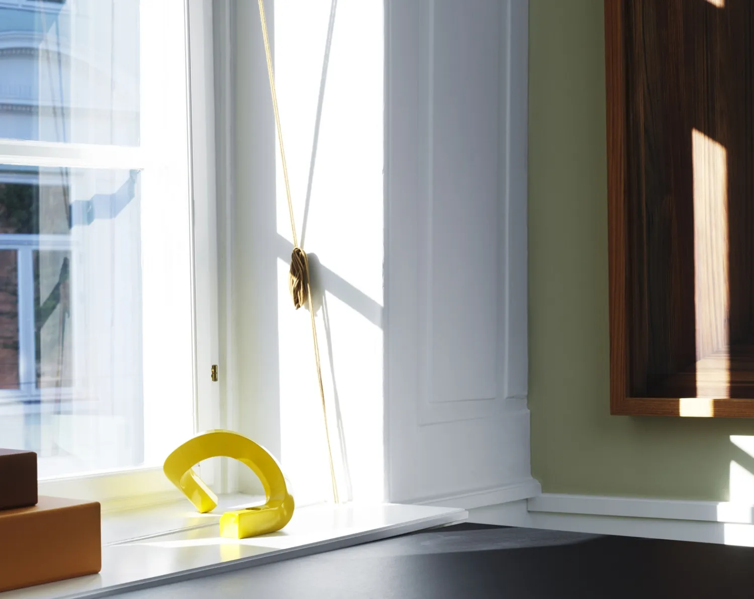 - Lysestage - Crooked Candlestick Two - Yellow/Gul*Normann Copenhagen New