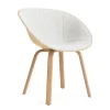 - Mat Armchair Front Upholstery Hemp Beech - Hallingdal 110^Normann Copenhagen New