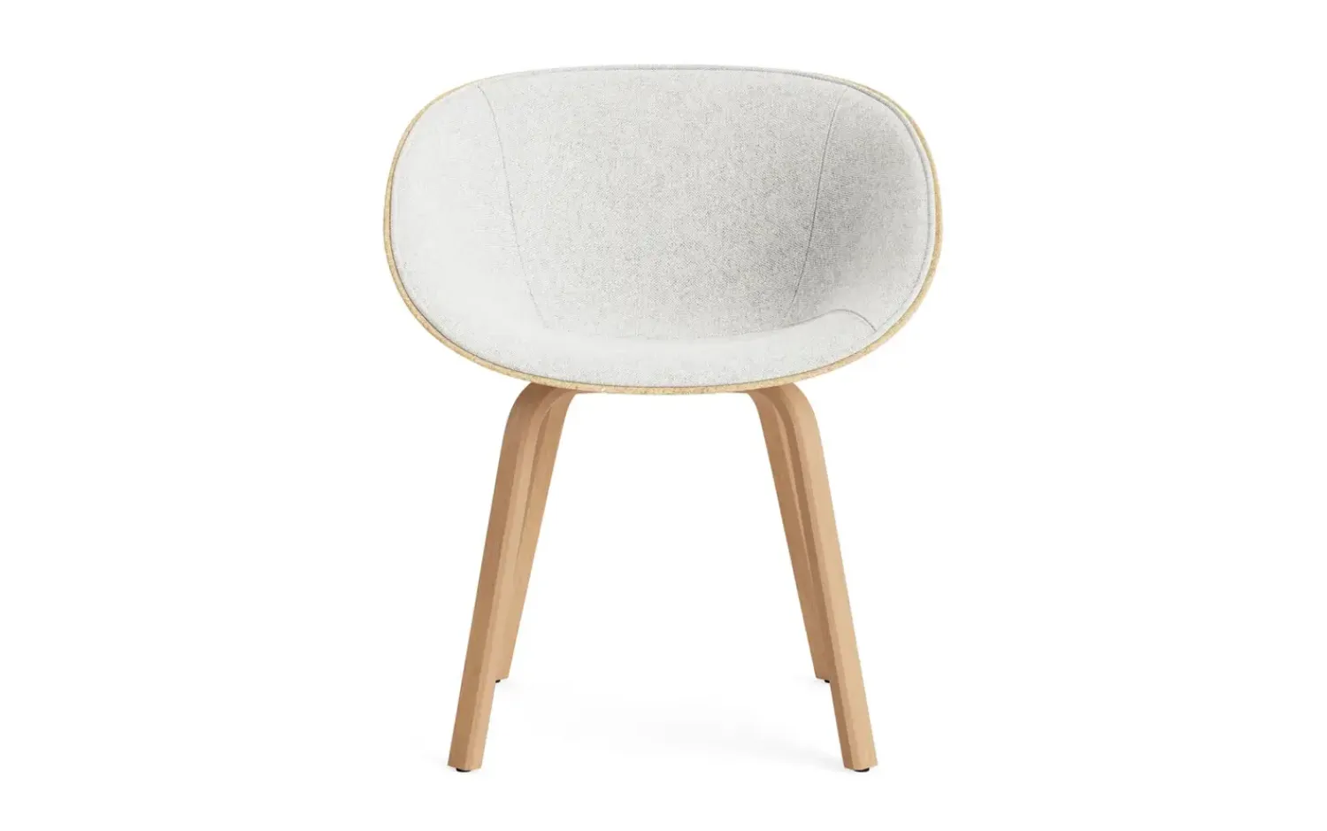 - Mat Armchair Front Upholstery Hemp Beech - Hallingdal 110^Normann Copenhagen New
