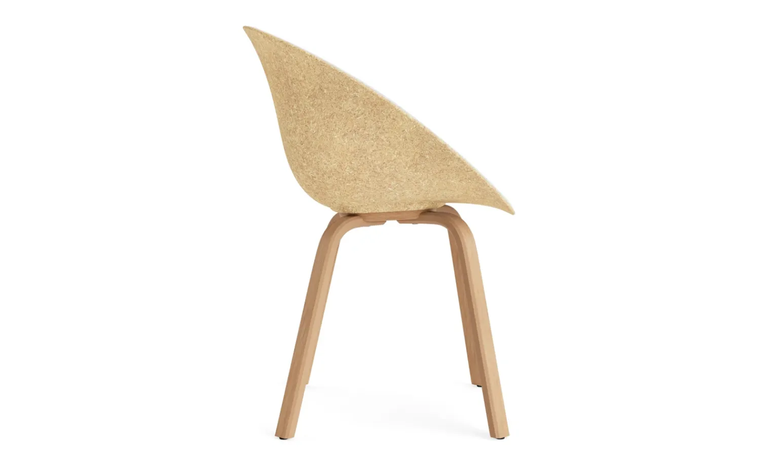 - Mat Armchair Front Upholstery Hemp Beech - Hallingdal 110^Normann Copenhagen New