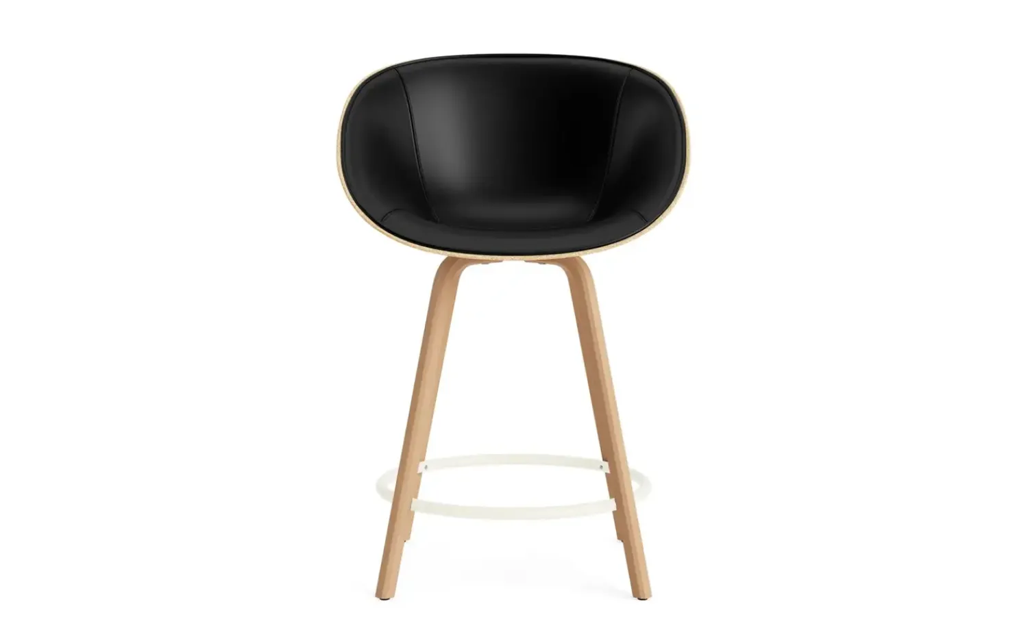 - Mat Bar Armchair 65 cm Front Upholstery Hemp Beech/Cream - Ultra 41599*Normann Copenhagen Clearance