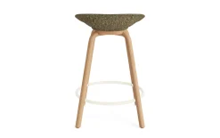 - Mat Barstool 65 cm Front Upholstery Seaweed Beech/Cream - Hallingdal 110^Normann Copenhagen Discount