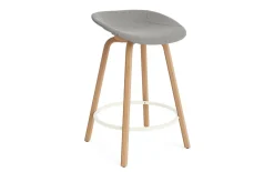 - Mat Barstool 65 cm Full Upholstery Beech/Cream - Remix 133*Normann Copenhagen