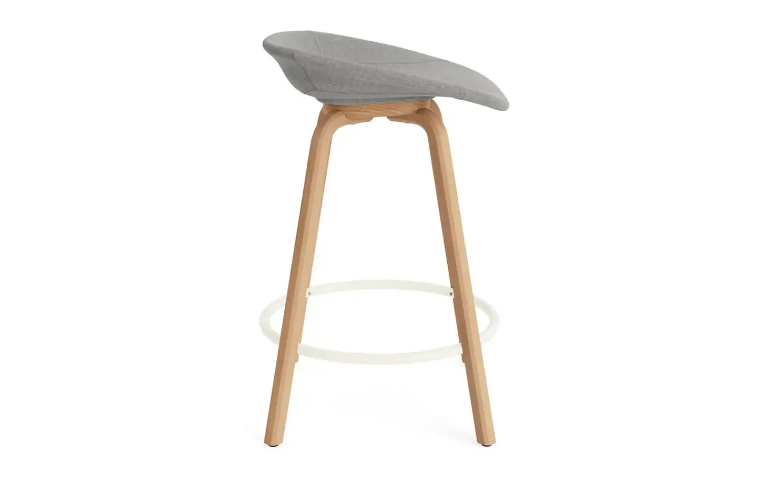 - Mat Barstool 65 cm Full Upholstery Beech/Cream - Remix 133*Normann Copenhagen