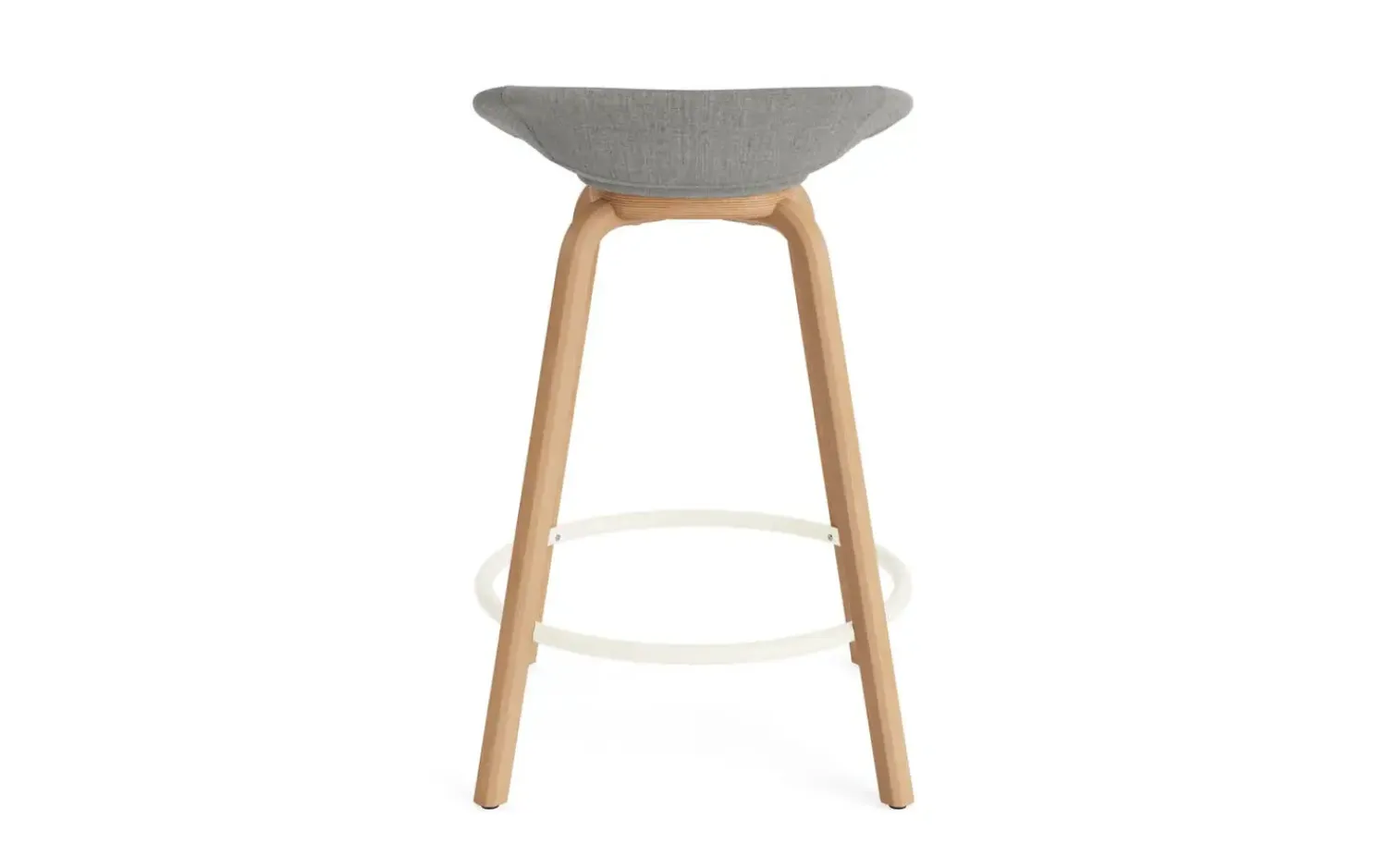 - Mat Barstool 65 cm Full Upholstery Beech/Cream - Remix 133*Normann Copenhagen
