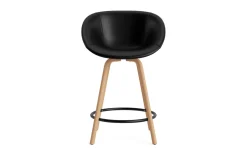 - Mat Bar Armchair 65 cm Full Upholstery Beech/Black - Ultra 41599^Normann Copenhagen New
