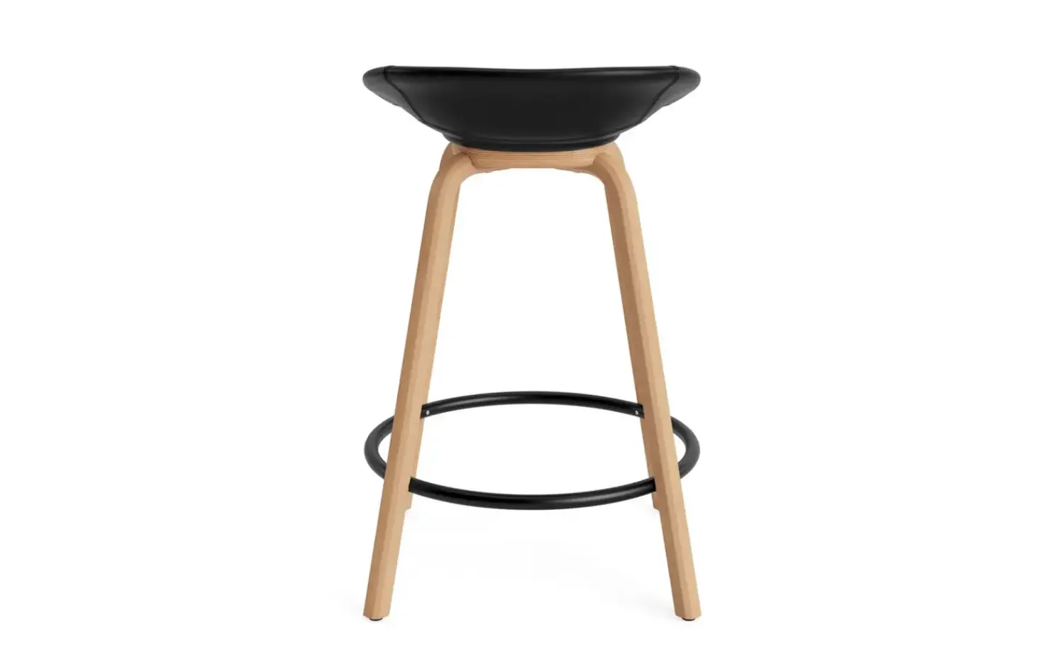 - Mat Barstool 65 cm Full Upholstery Beech/Black - Ultra 41599^Normann Copenhagen
