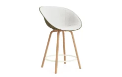 - Mat Bar Armchair 65 cm Front Upholstery Seaweed Beech/Cream - Hallingdal 110^Normann Copenhagen Outlet