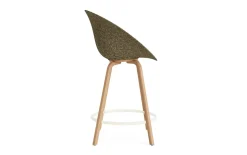 - Mat Bar Armchair 65 cm Front Upholstery Seaweed Beech/Cream - Hallingdal 110^Normann Copenhagen Outlet