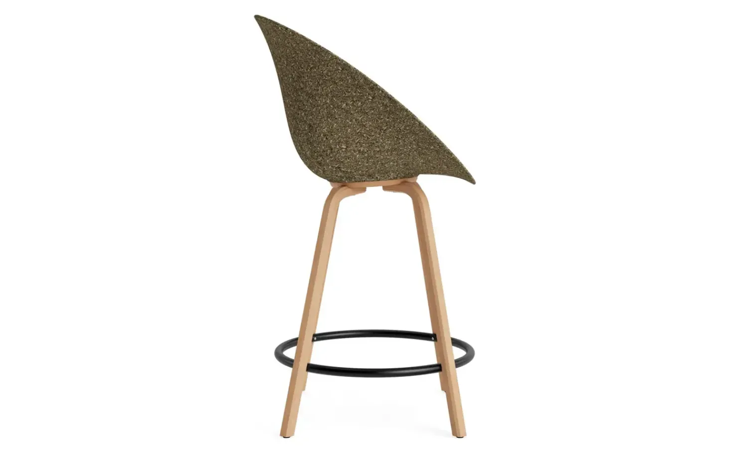 - Mat Bar Armchair 65 cm Beech/Black - Seaweed^Normann Copenhagen Online