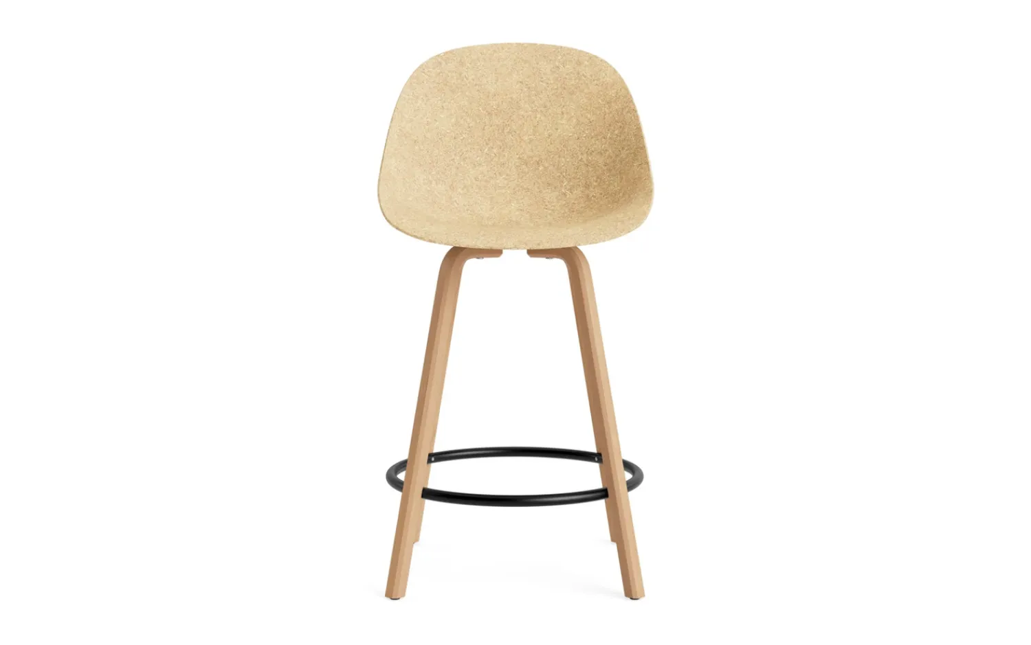 - Mat Bar Chair 65 cm Beech/Black - Hemp*Normann Copenhagen Clearance