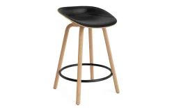 - Mat Barstool 65 cm Front Upholstery Hemp Beech/Black - Ultra 41599^Normann Copenhagen Hot
