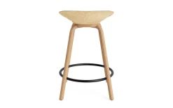 - Mat Barstool 65 cm Front Upholstery Hemp Beech/Black - Ultra 41599^Normann Copenhagen Hot