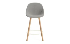 - Mat Bar Chair 65 cm Full Upholstery Beech/Cream - Remix 133*Normann Copenhagen