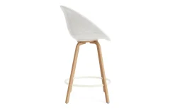 - Mat Bar Armchair 65 cm Full Upholstery Beech/Cream - Hallingdal 110^Normann Copenhagen Best