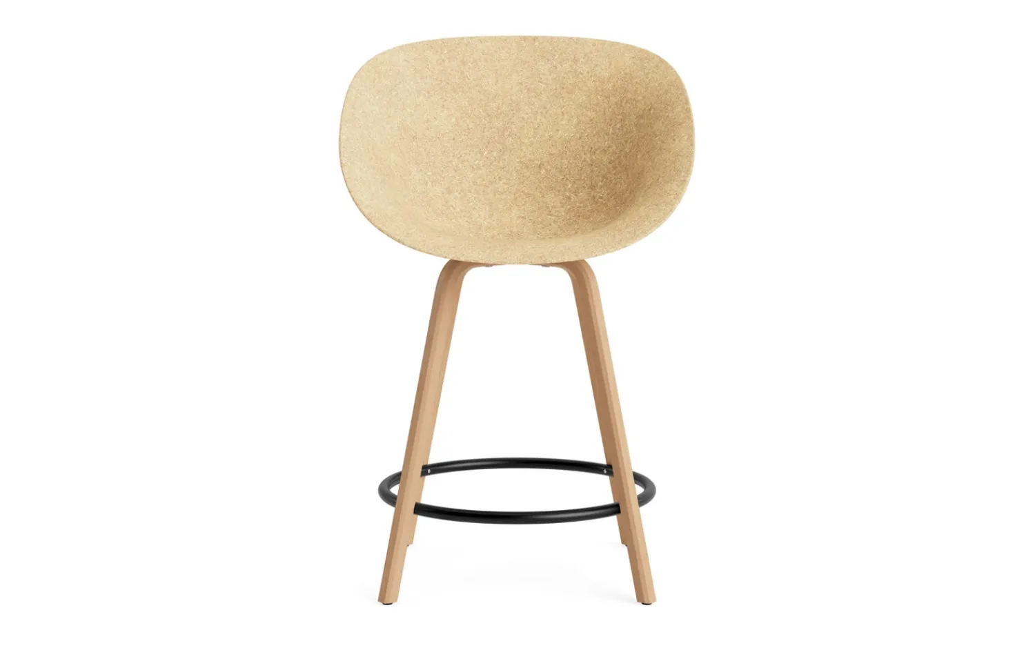 - Mat Bar Armchair 65 cm Beech/Black - Hemp^Normann Copenhagen Discount