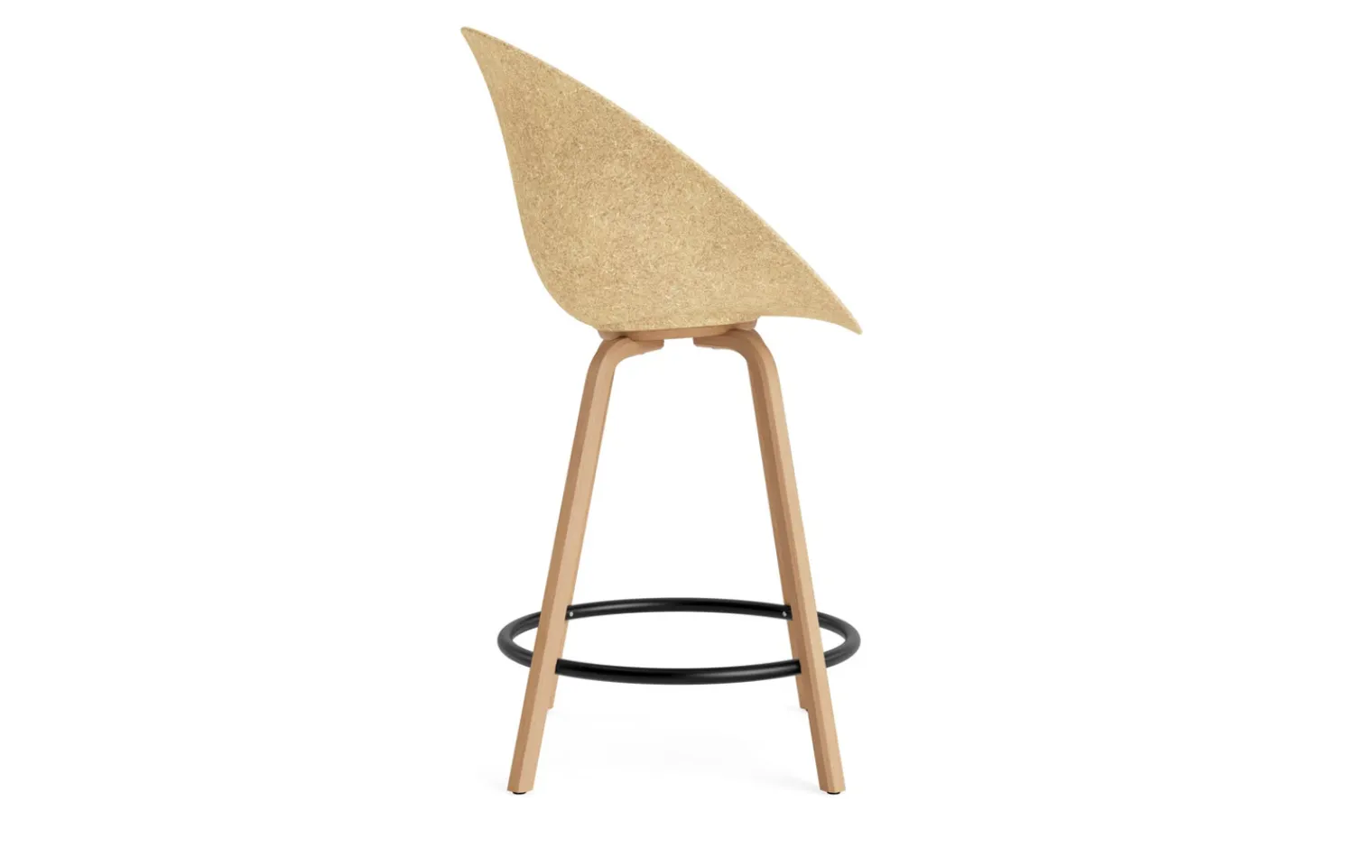 - Mat Bar Armchair 65 cm Beech/Black - Hemp^Normann Copenhagen Discount