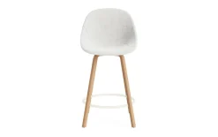- Mat Bar Chair 65 cm Full Upholstery Beech/Cream - Hallingdal 110^Normann Copenhagen Discount