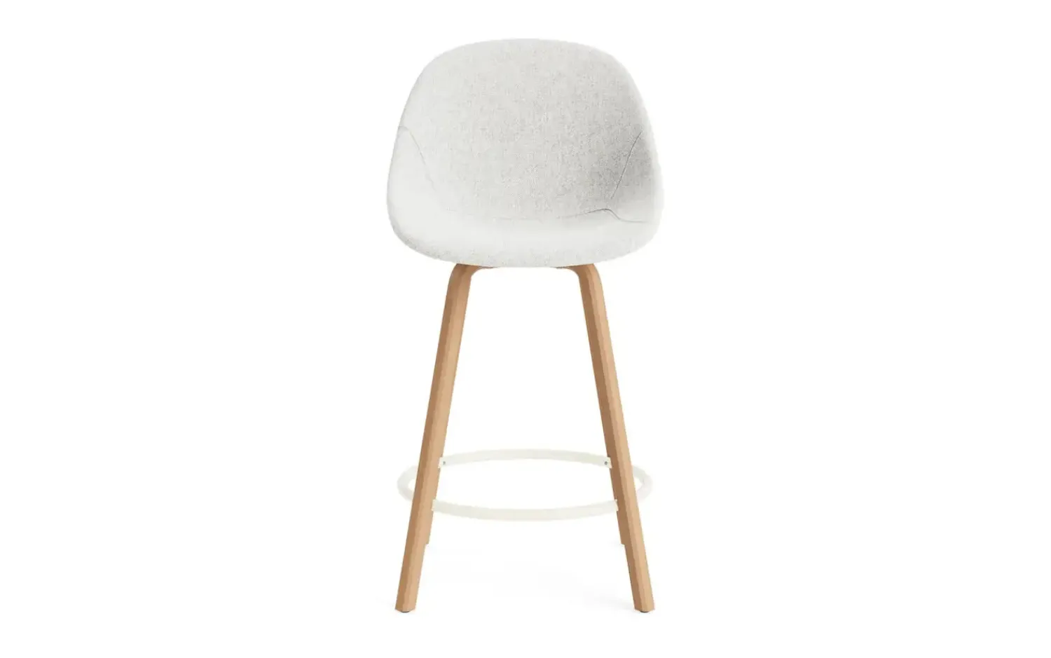 - Mat Bar Chair 65 cm Full Upholstery Beech/Cream - Hallingdal 110^Normann Copenhagen Discount