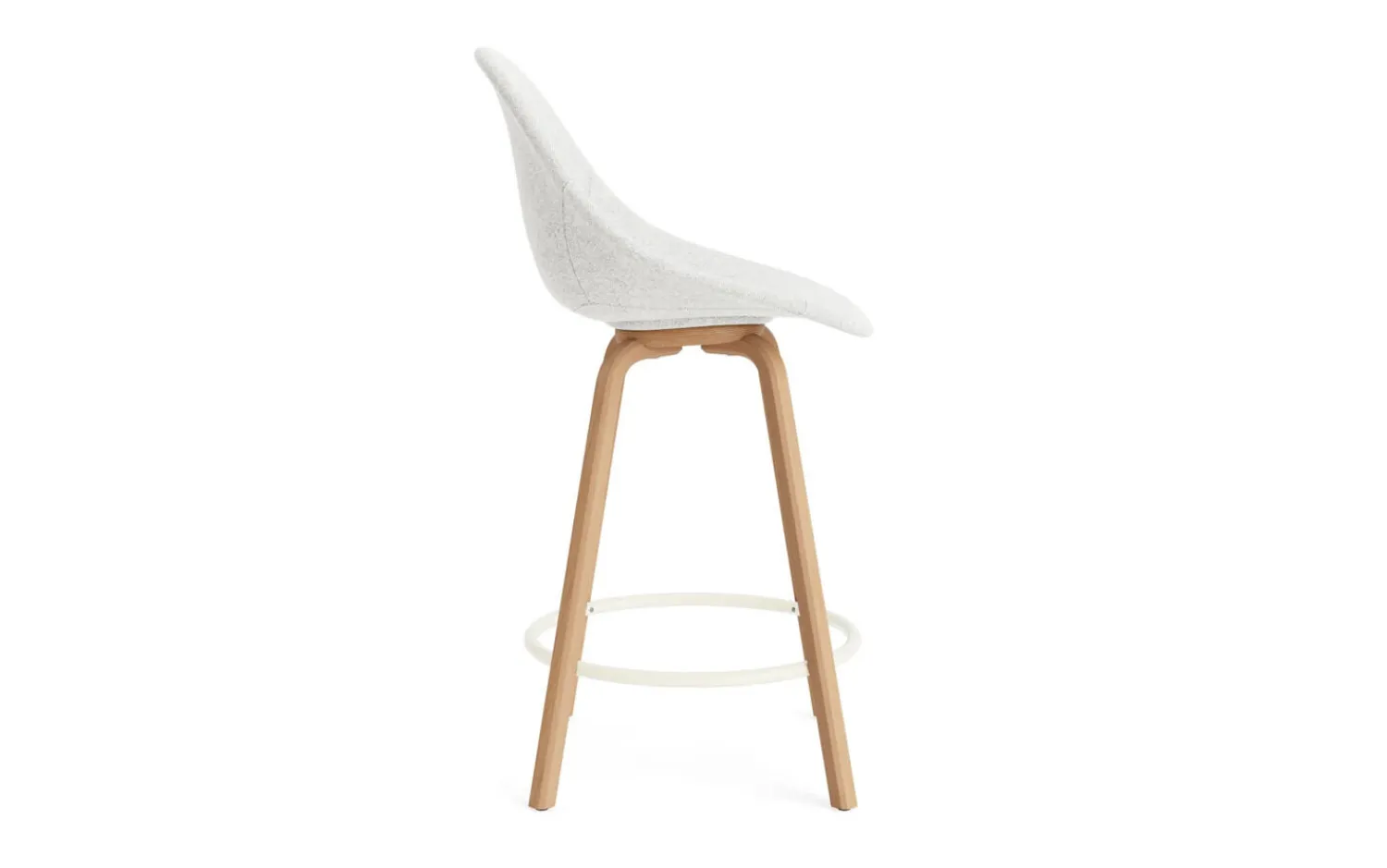 - Mat Bar Chair 65 cm Full Upholstery Beech/Cream - Hallingdal 110^Normann Copenhagen Discount