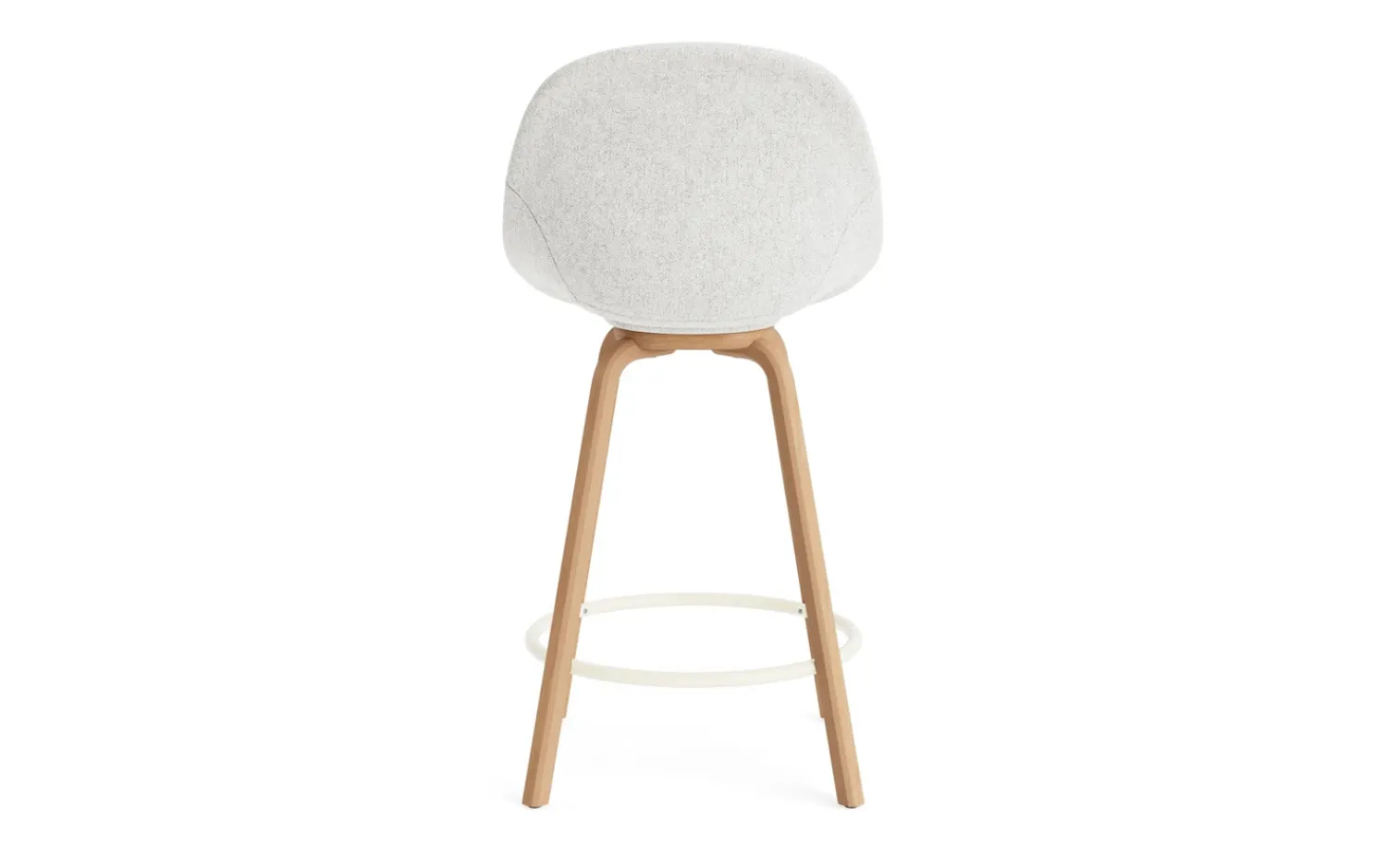 - Mat Bar Chair 65 cm Full Upholstery Beech/Cream - Hallingdal 110^Normann Copenhagen Discount