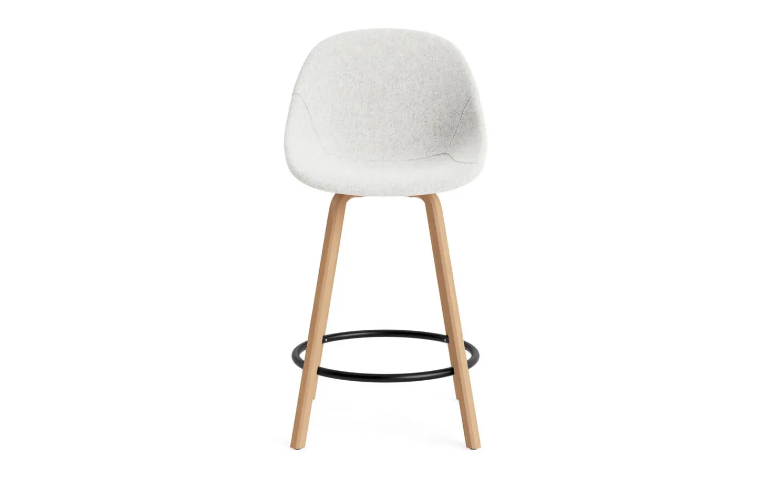 - Mat Bar Chair 65 cm Full Upholstery Beech/Black - Hallingdal 110*Normann Copenhagen Hot