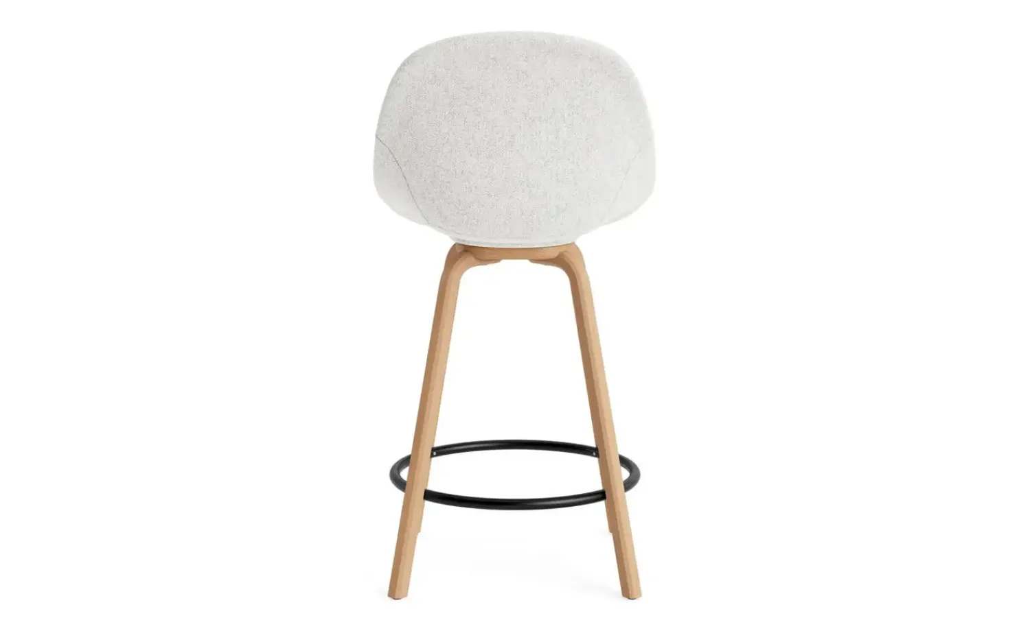 - Mat Bar Chair 65 cm Full Upholstery Beech/Black - Hallingdal 110*Normann Copenhagen Hot