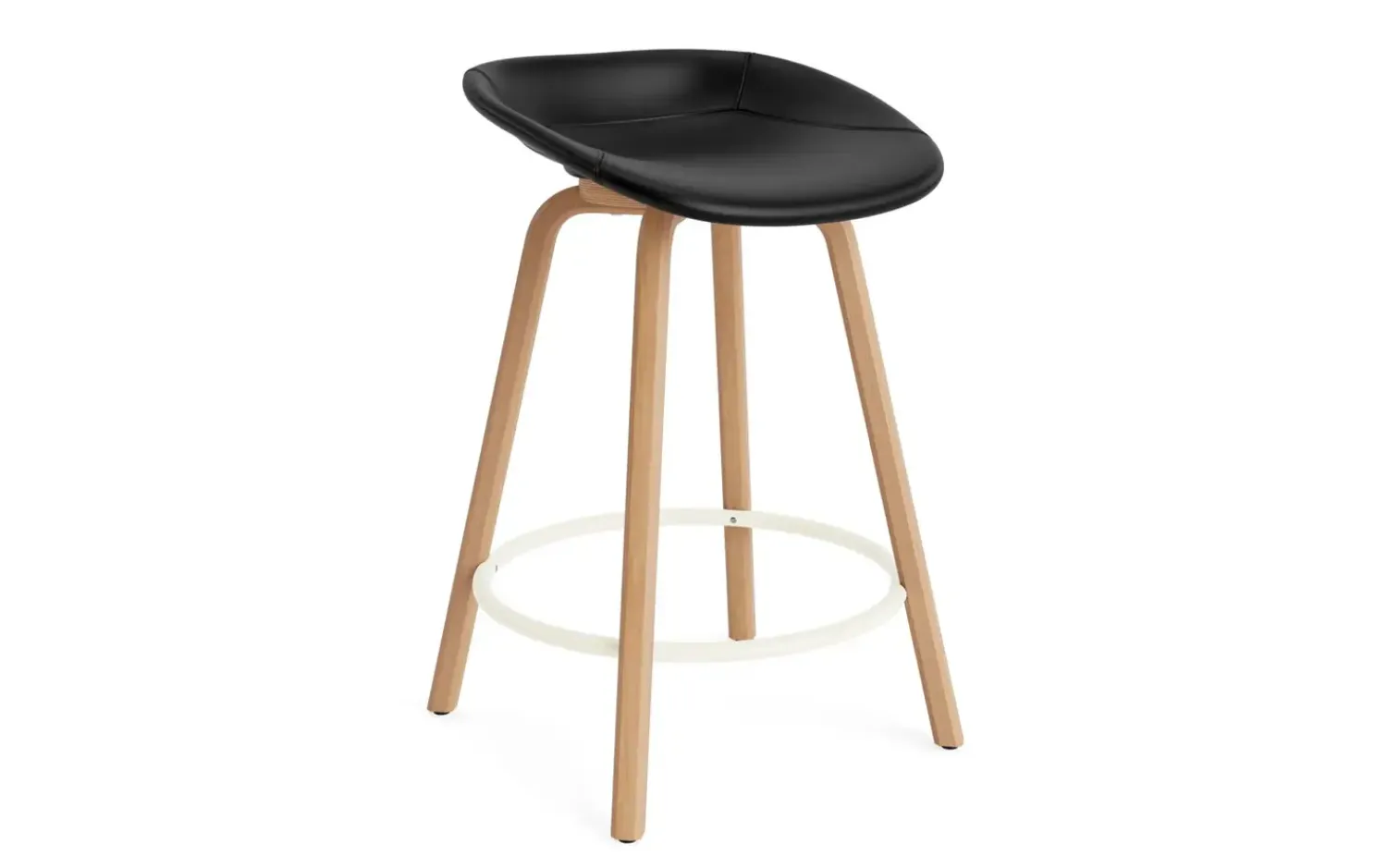 - Mat Barstool 65 cm Full Upholstery Beech/Cream - Ultra 41599*Normann Copenhagen Best