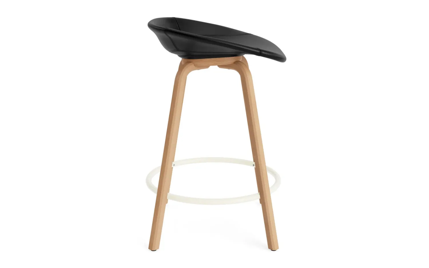 - Mat Barstool 65 cm Full Upholstery Beech/Cream - Ultra 41599*Normann Copenhagen Best