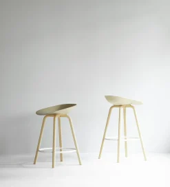 - Mat Barstool 65 cm Beech/Cream^Normann Copenhagen Clearance