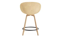 - Mat Bar Armchair 65 cm Front Upholstery Hemp Beech/Black - Hallingdal 110*Normann Copenhagen