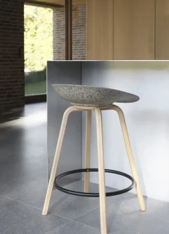 - Mat Barstool 65 cm Beech/Cream*Normann Copenhagen Clearance